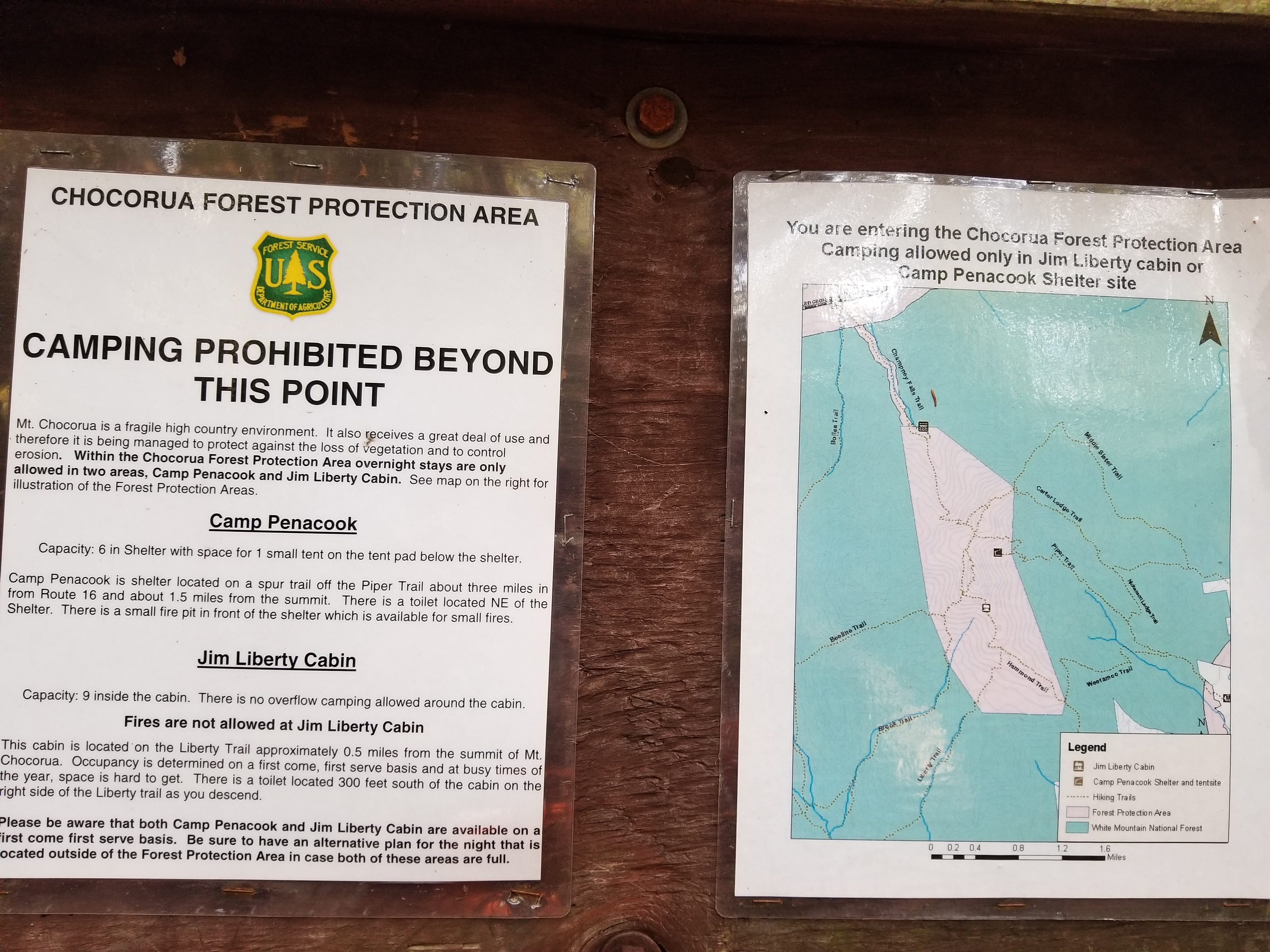 Camping warning
