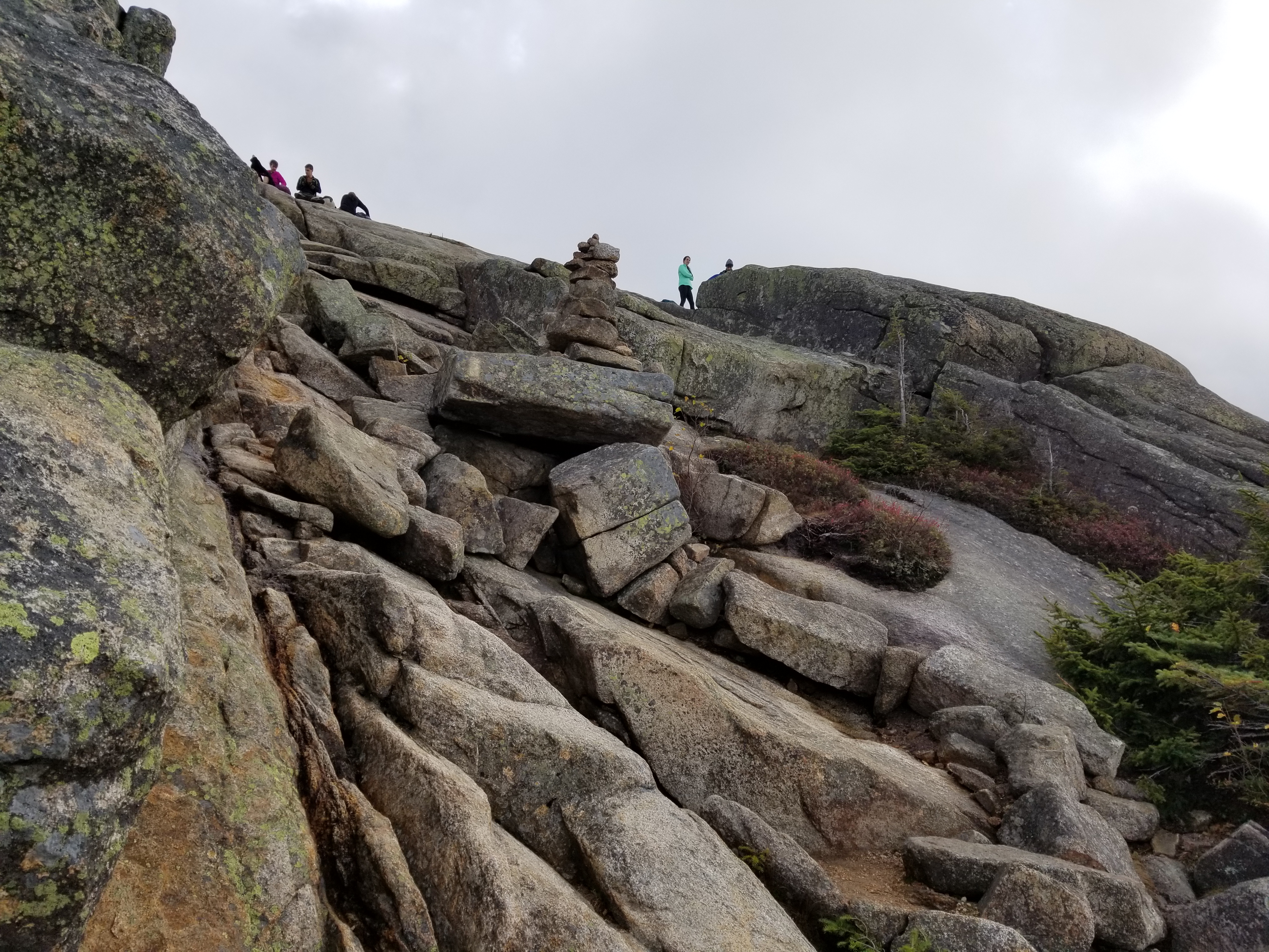 The last climb to the peak