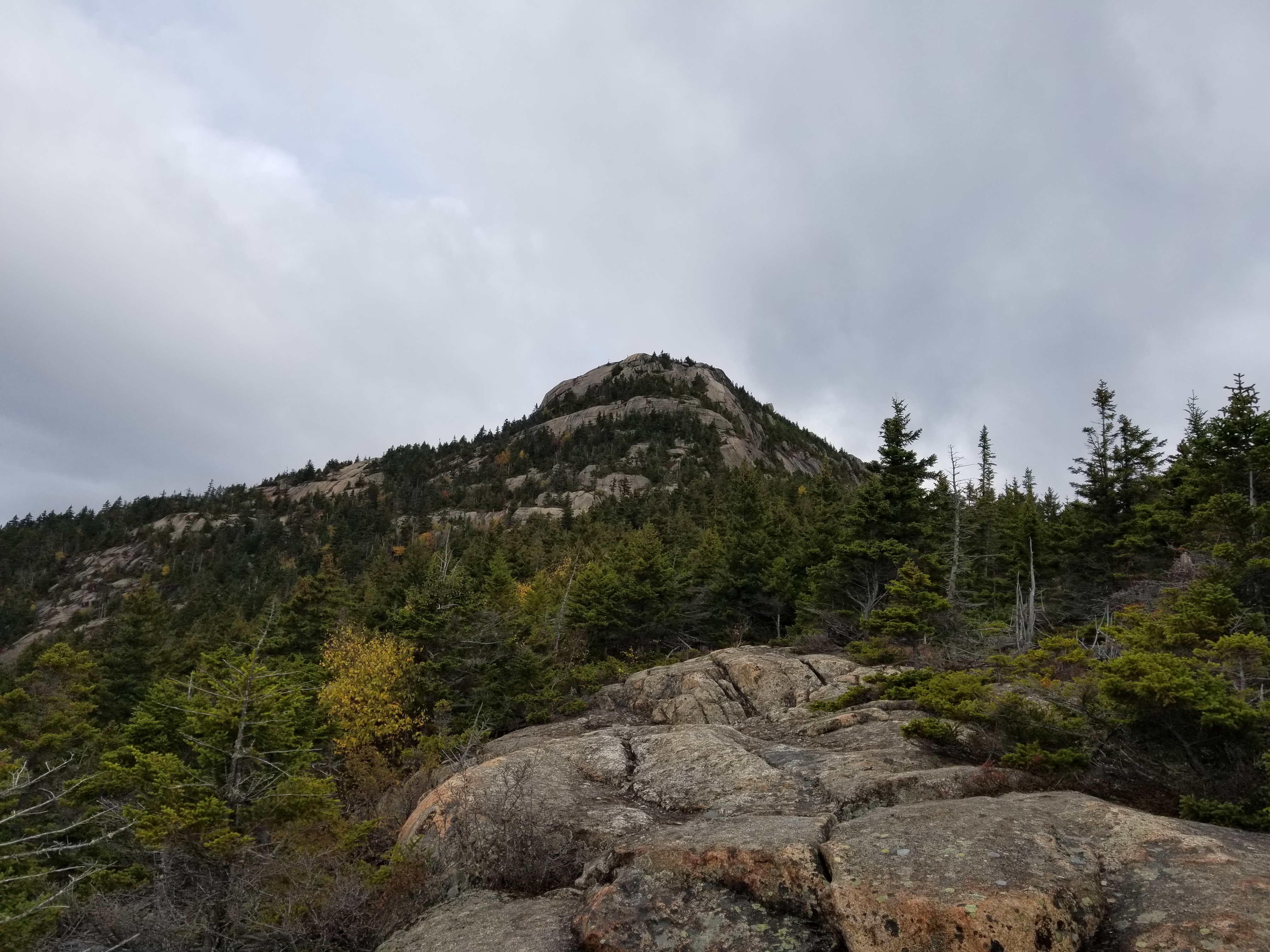 First glimpse of the summit