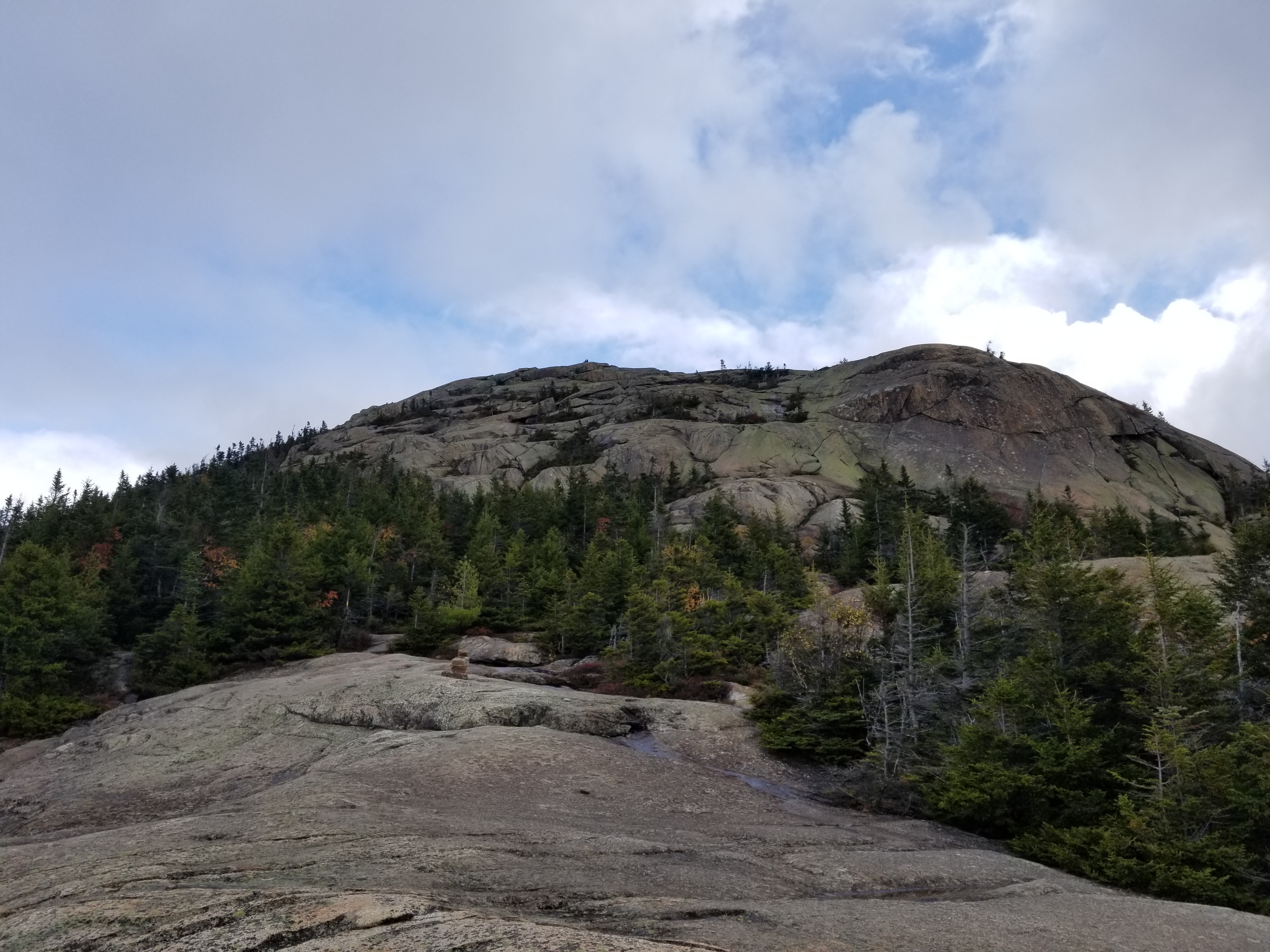 Looking towards the summit