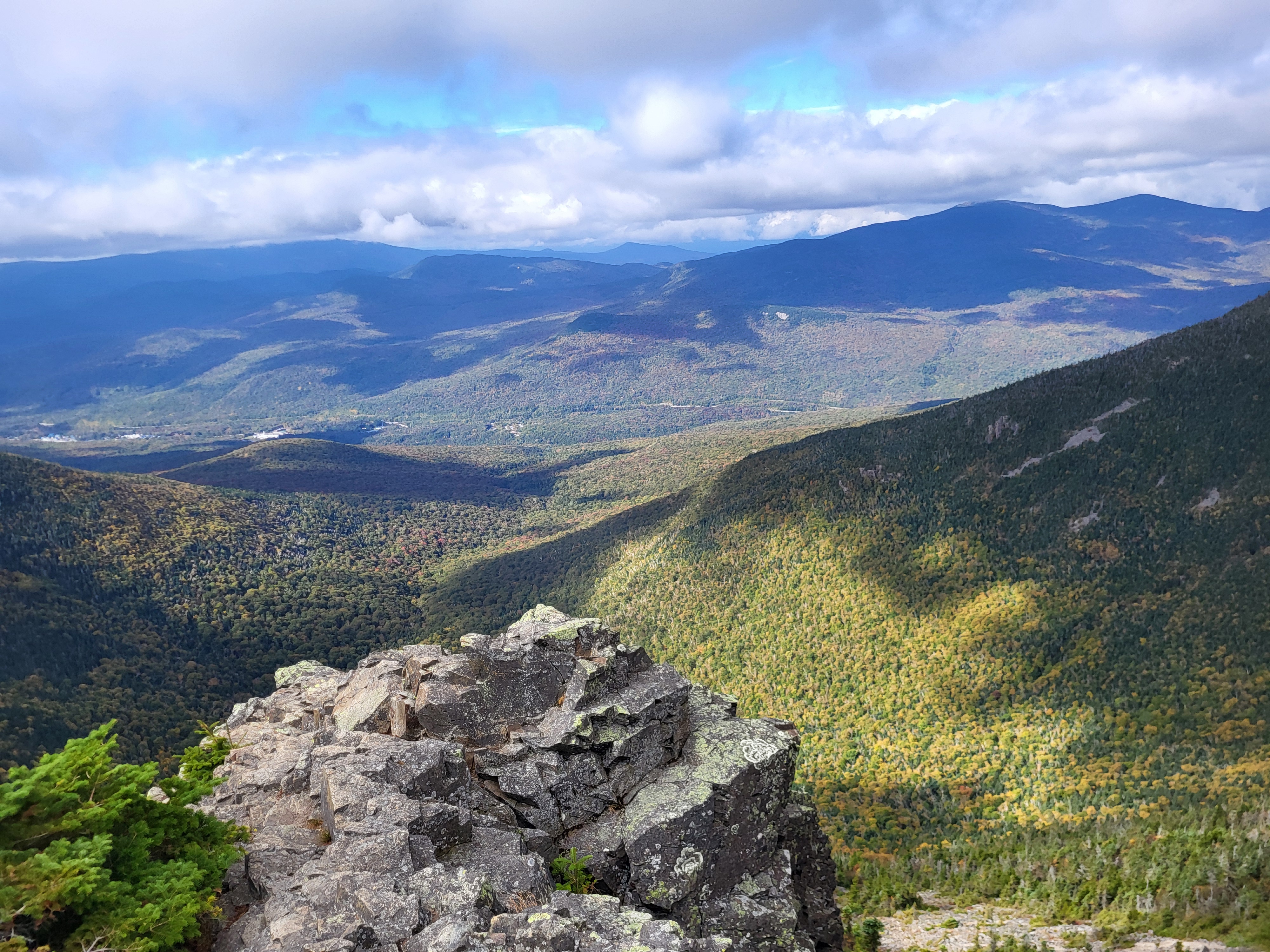 Looking towards I-93 from the summit of Flume