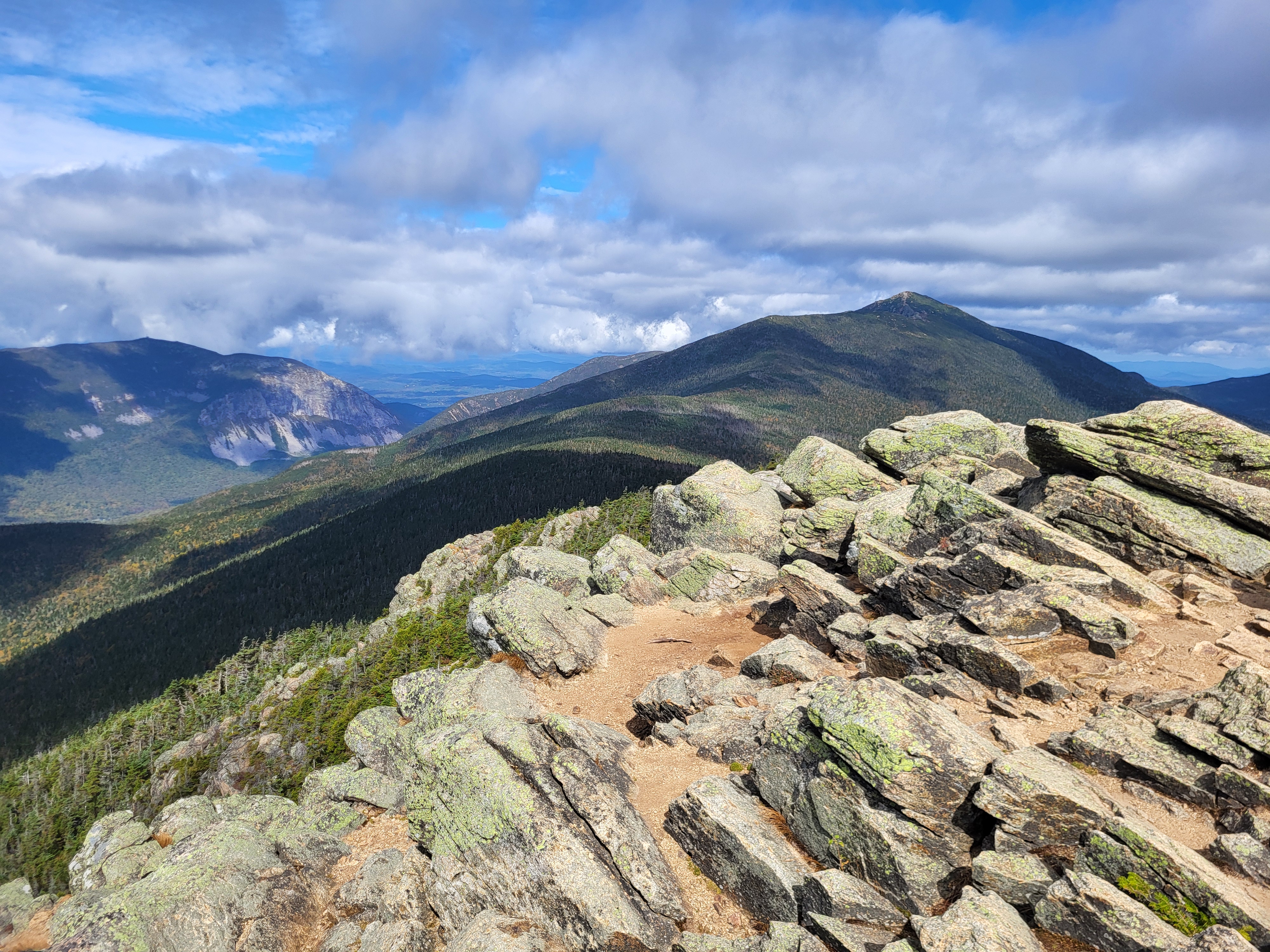 Looking towards the rest of Franconia Ridge