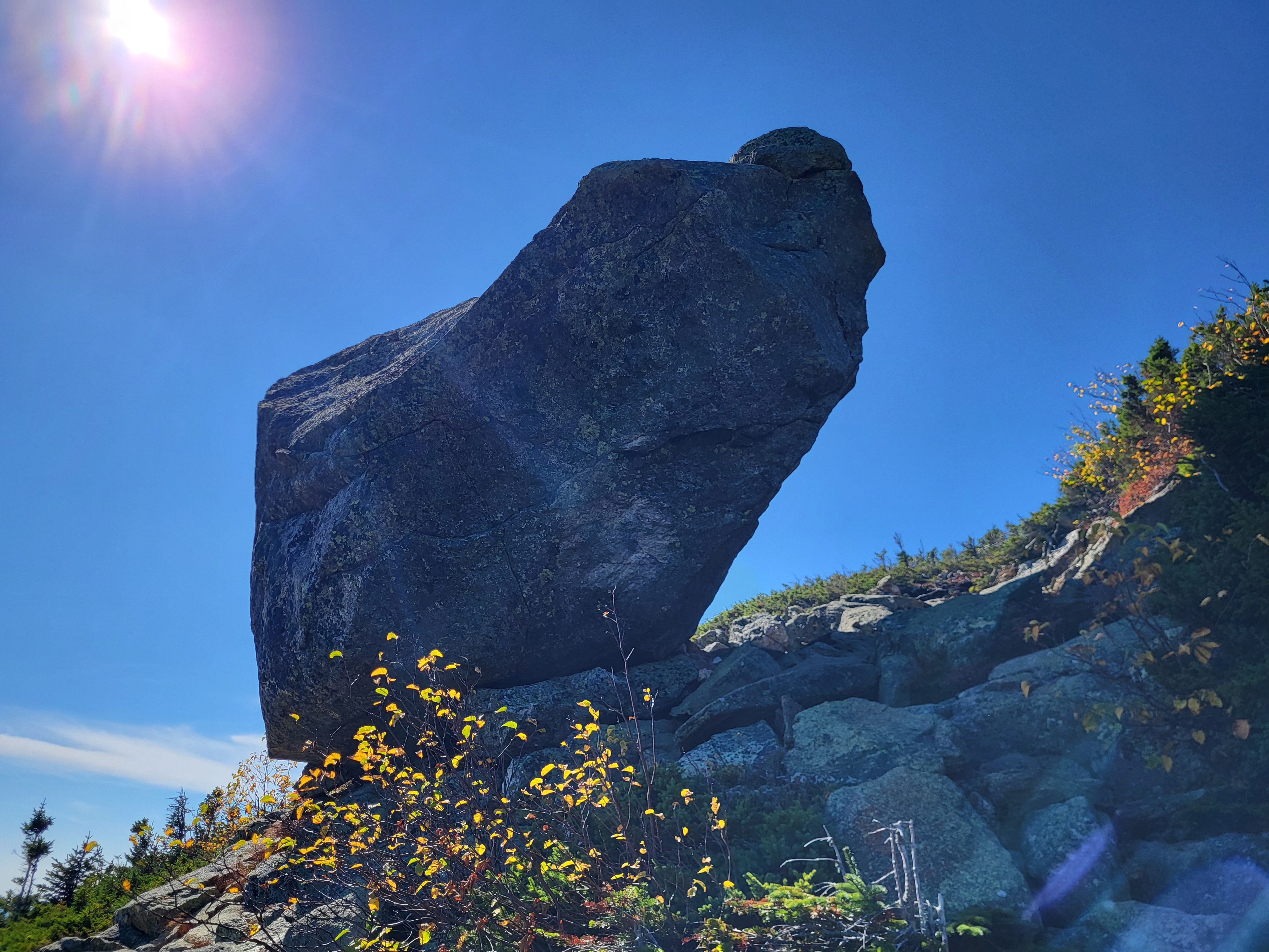 Glen Boulder, seen from just below it