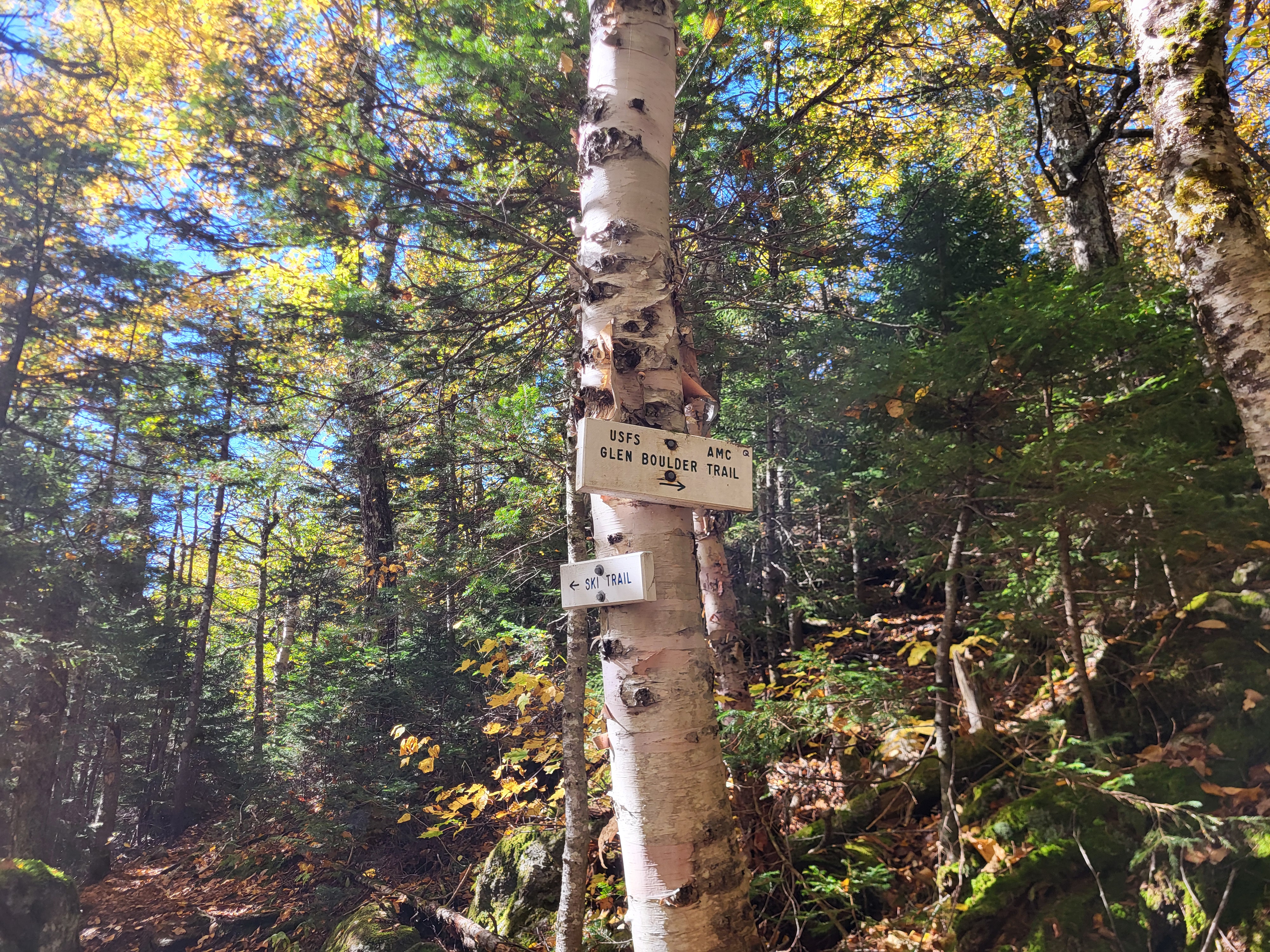 Sign for the XC trail