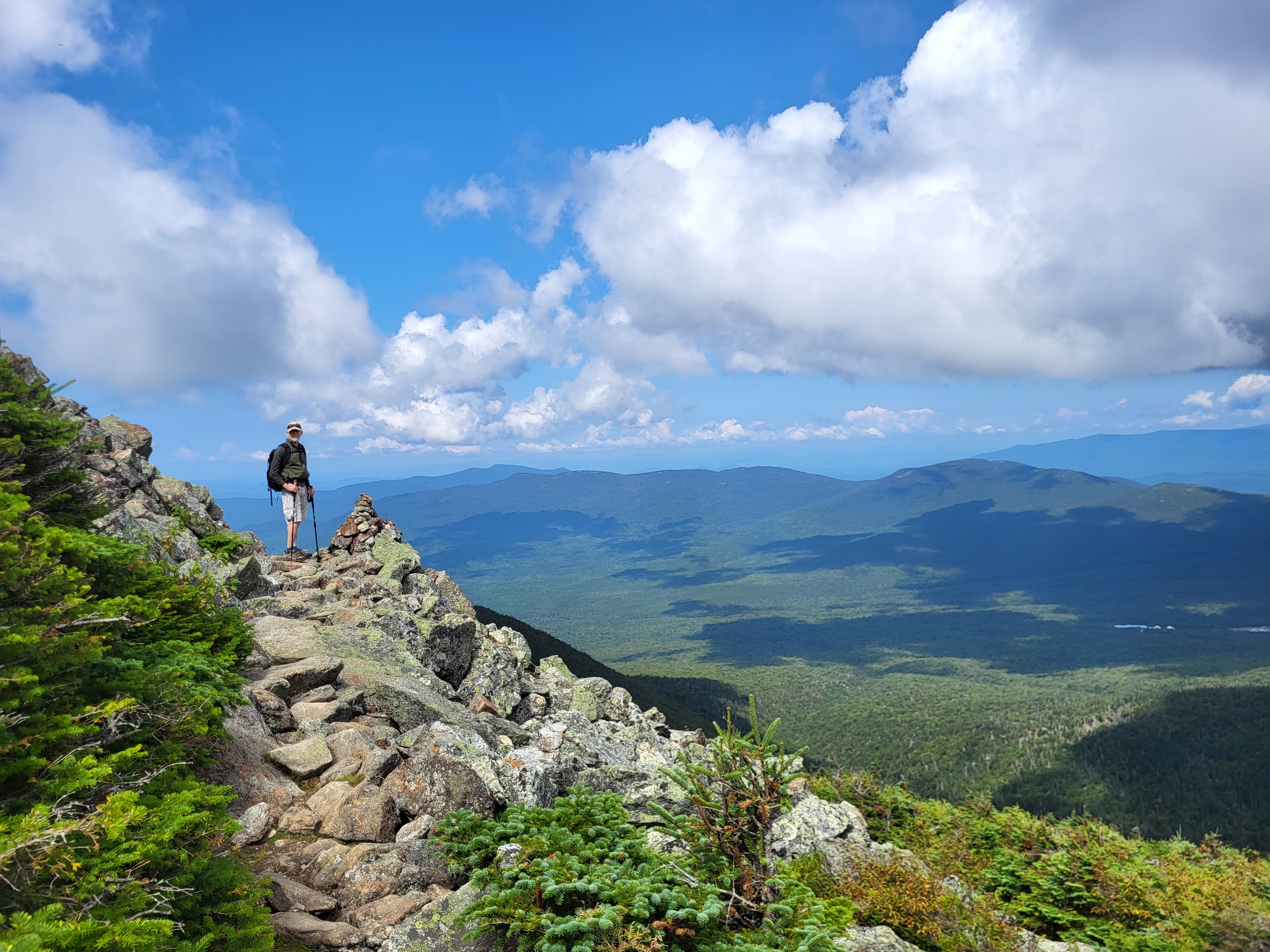 Dad on the talus field