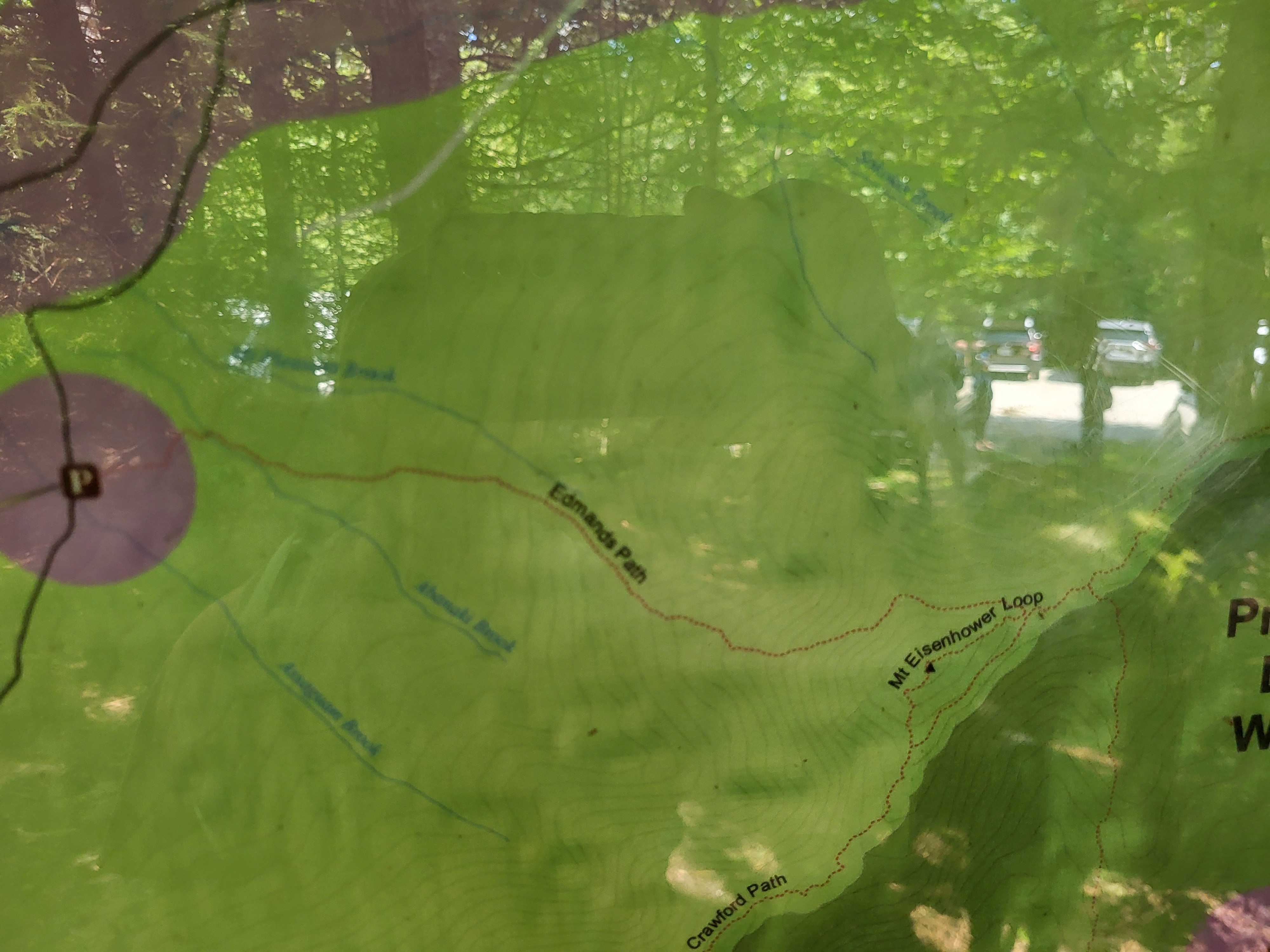 A map of the trail