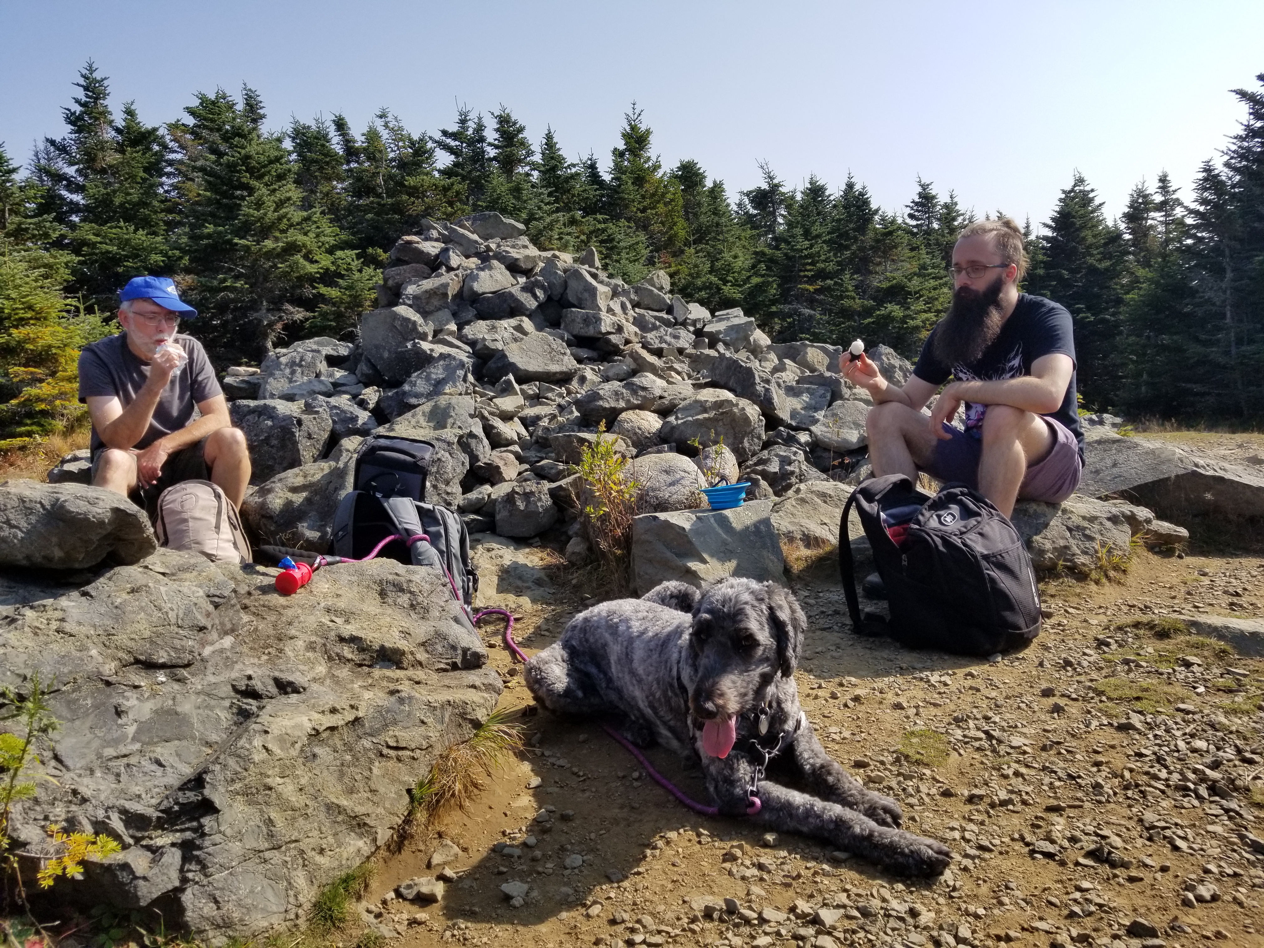 The summit cairn