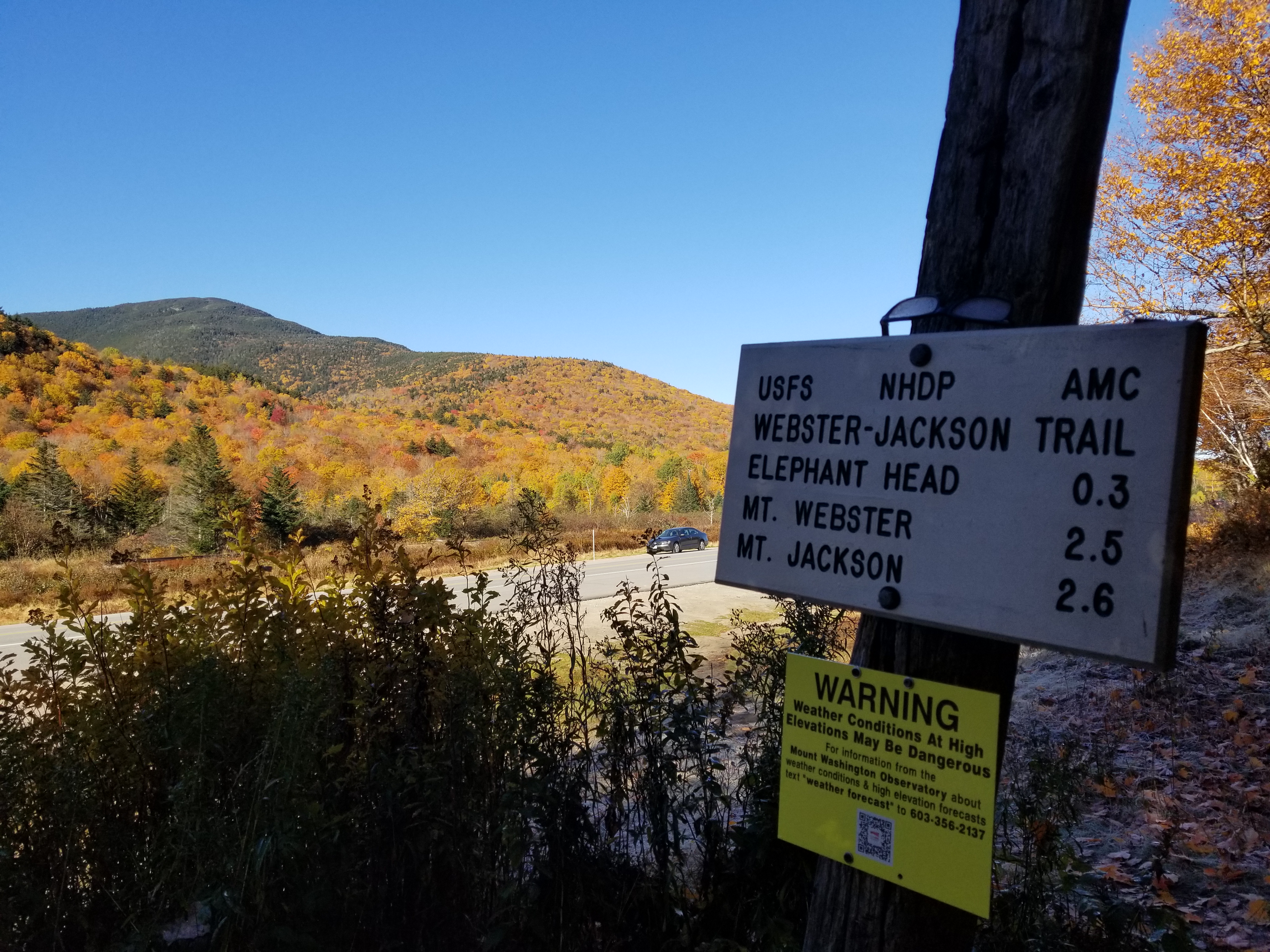 Starting off at the trailhead