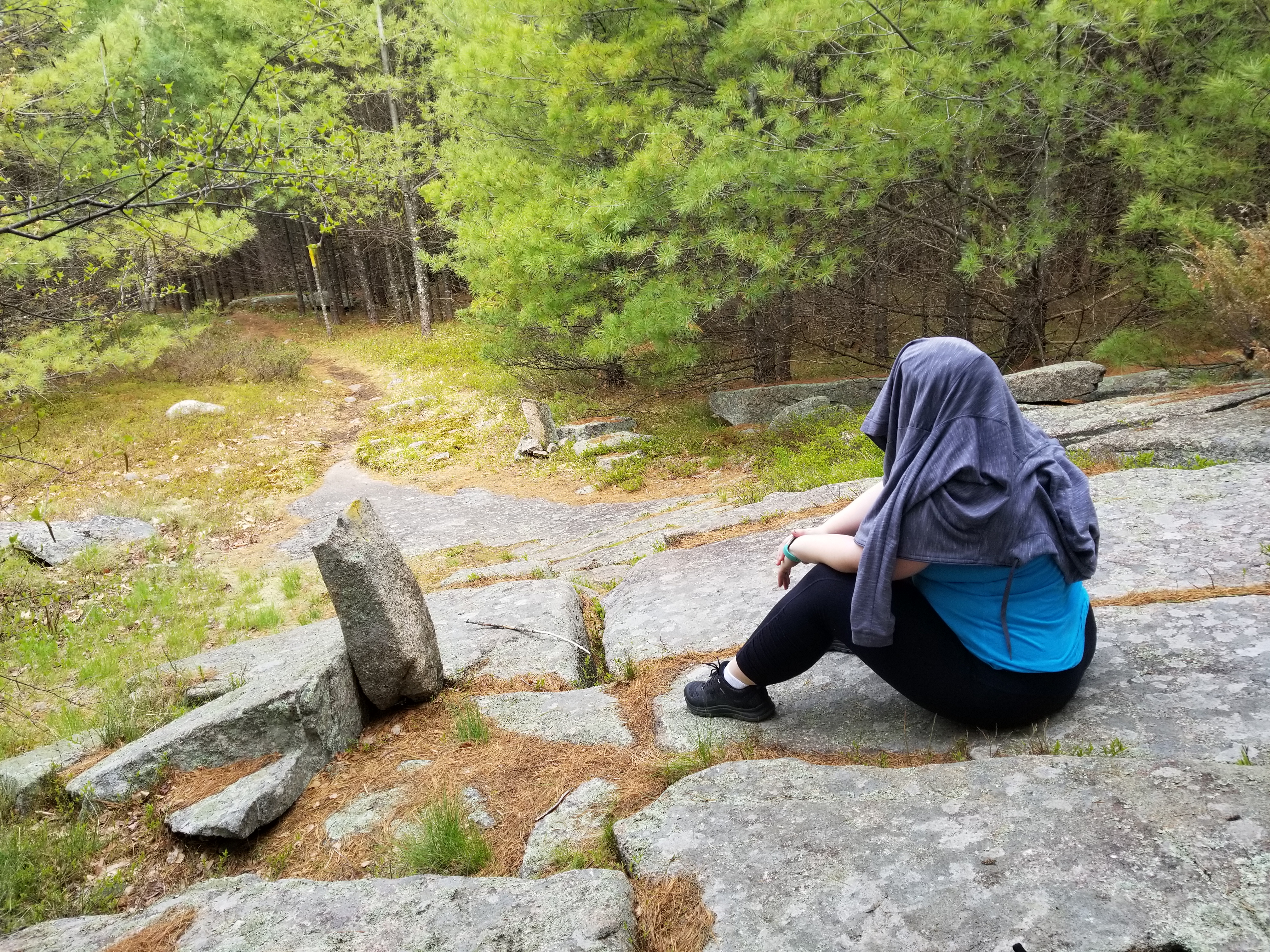 Wife with head covered