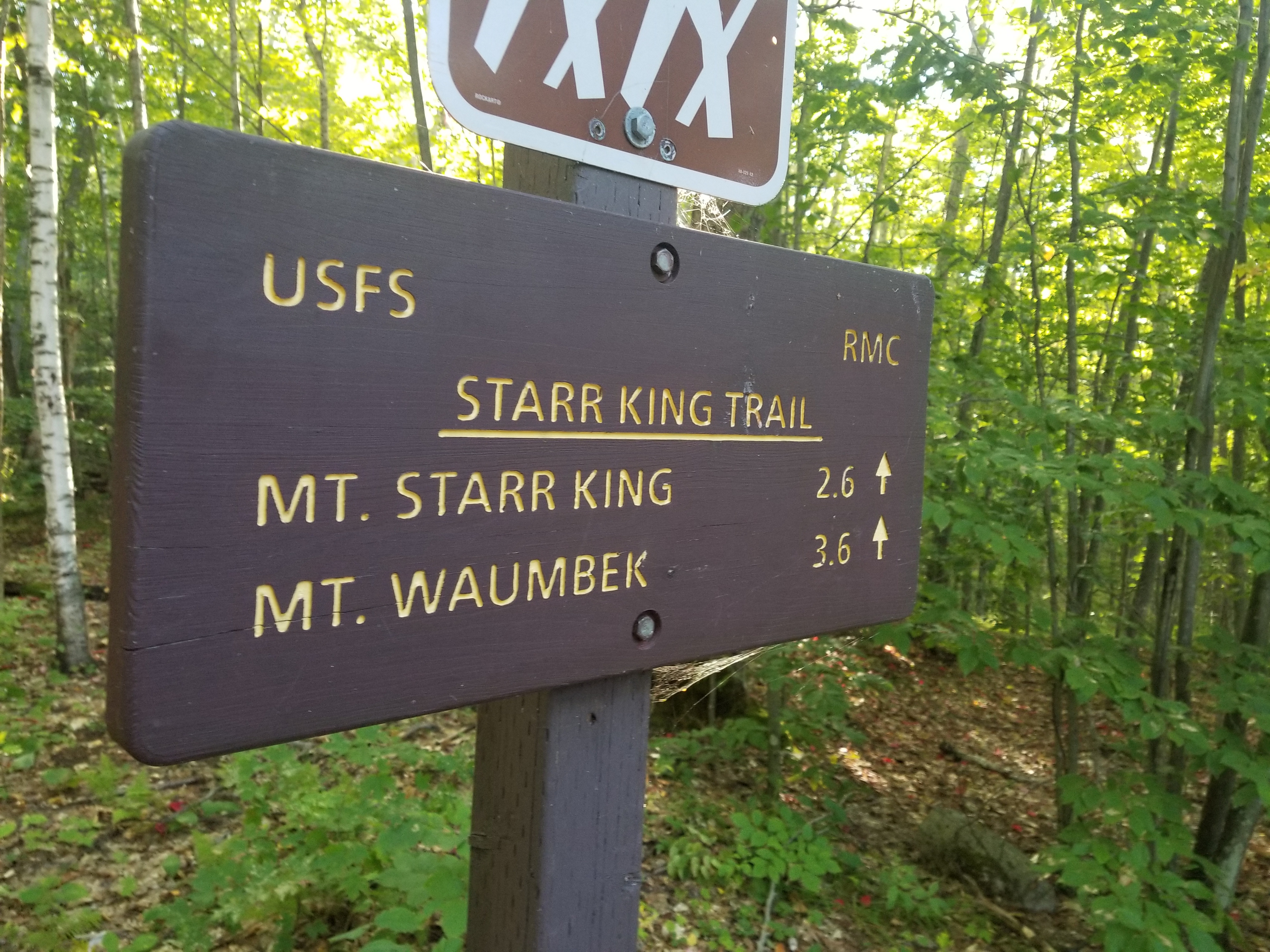 Trailhead sign