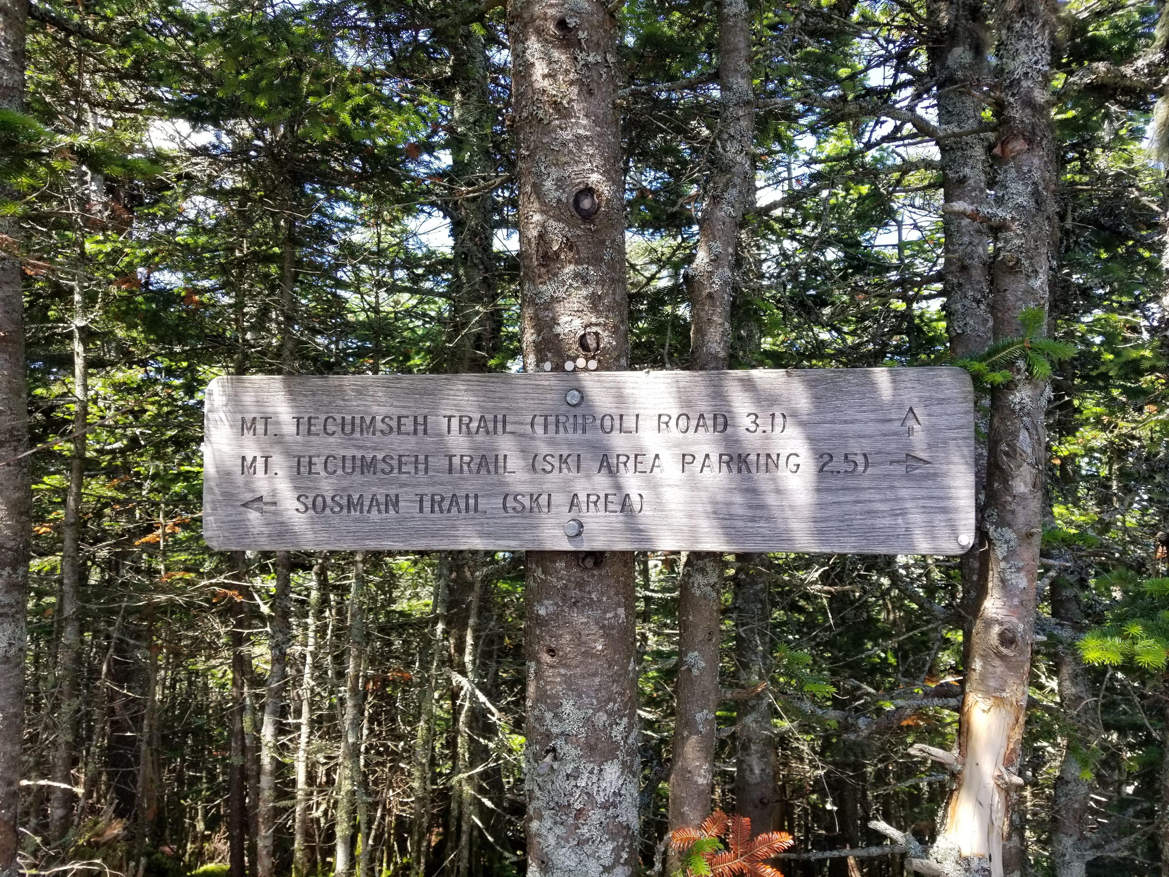 The sign at the summit