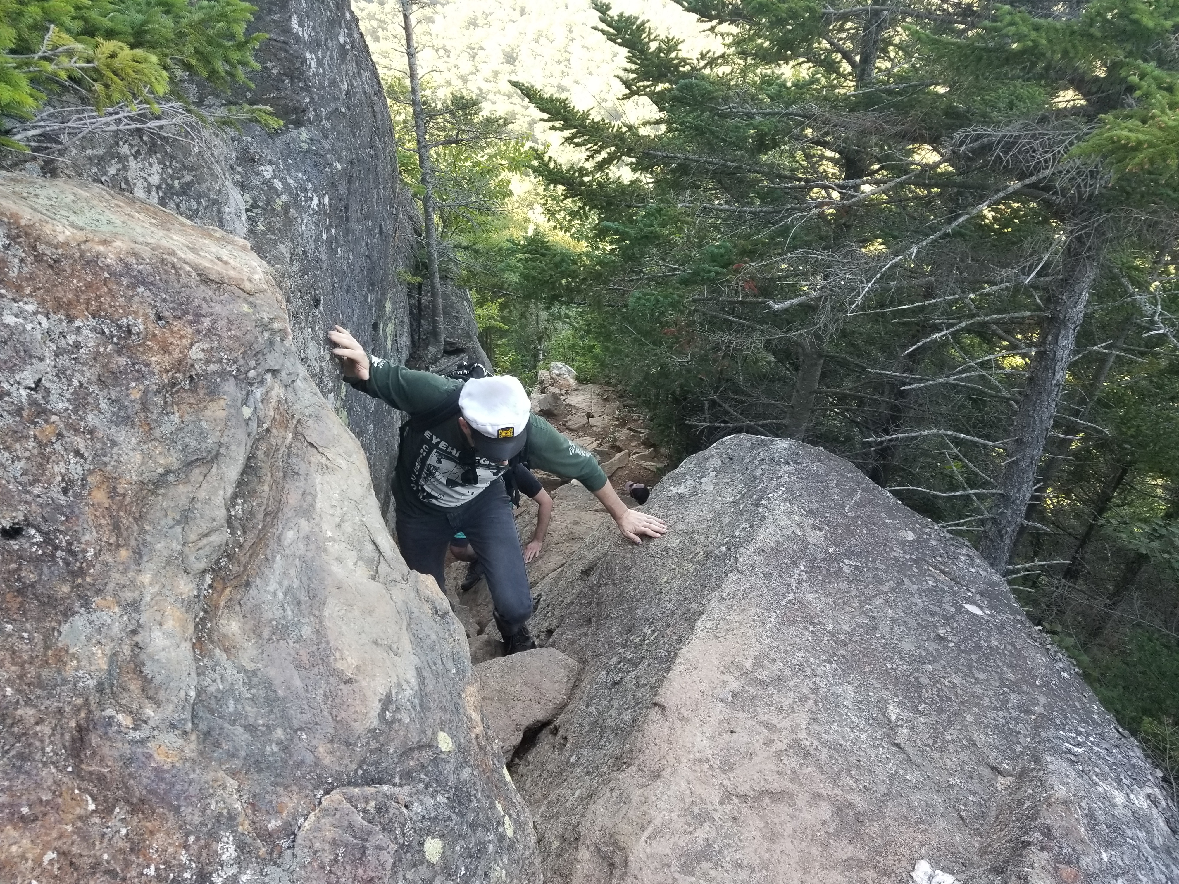Spenser in a chimney