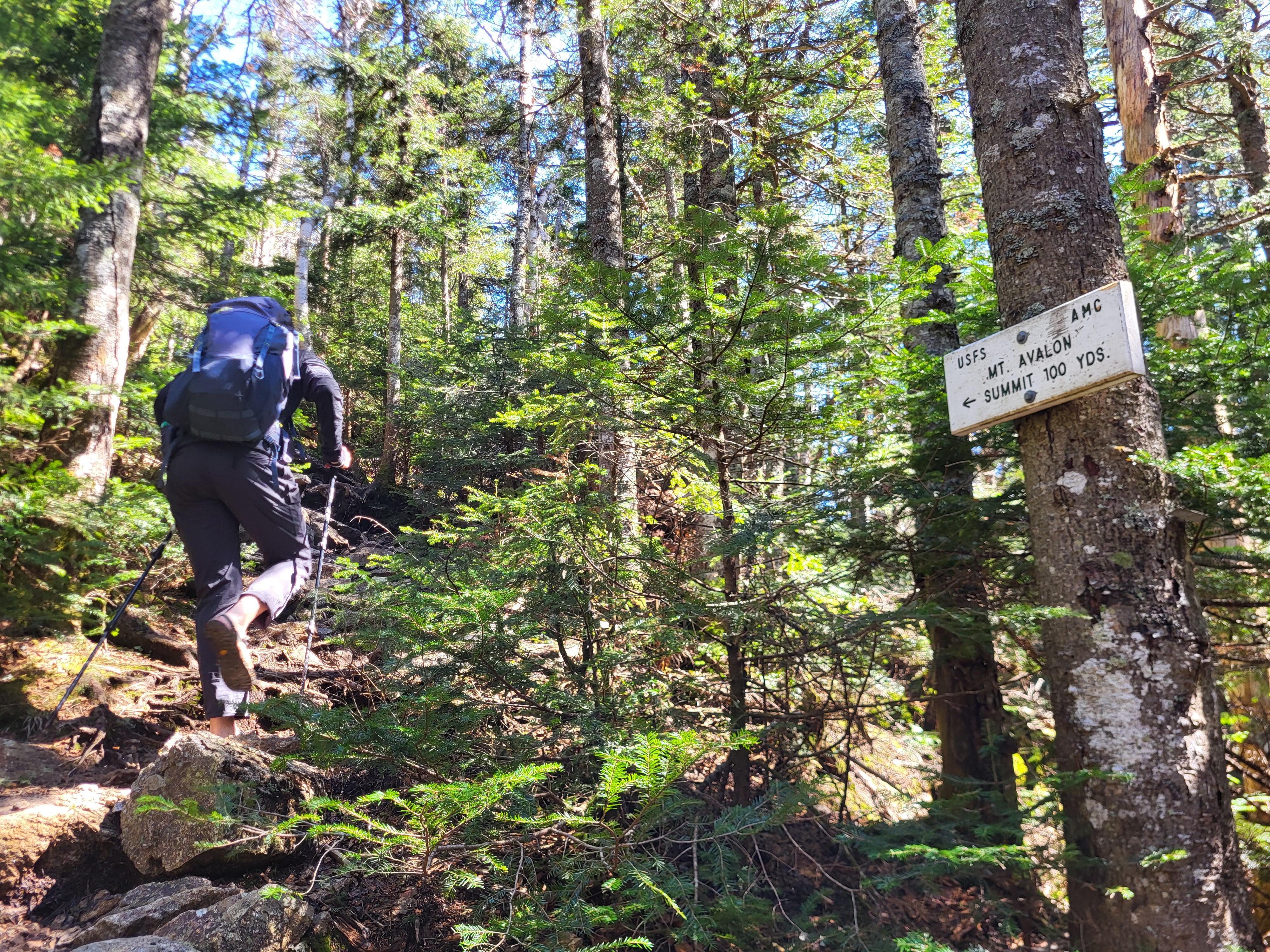 Mt. Avalon summit sign